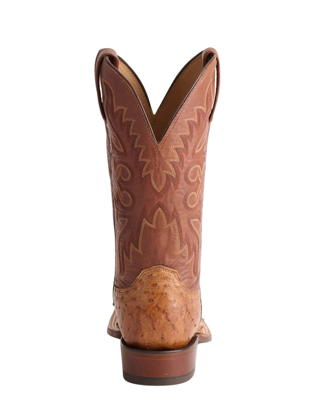 Lucchese Mens Harmon Barnwood Tan Ostrich Boots