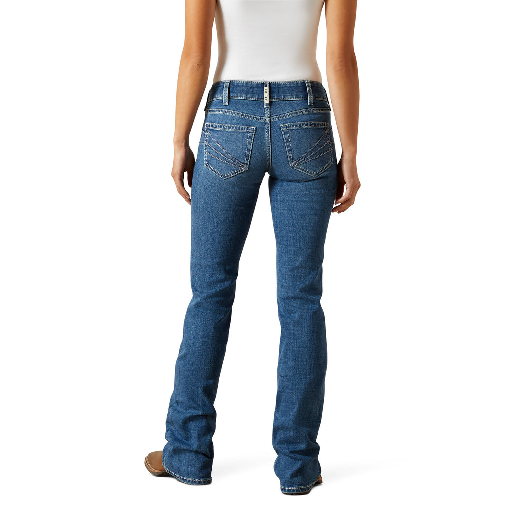 Ariat Womens Mid Rise Aisha Boot Cut Jeans