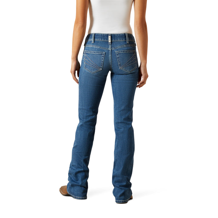 Ariat Womens Mid Rise Aisha Boot Cut Jeans