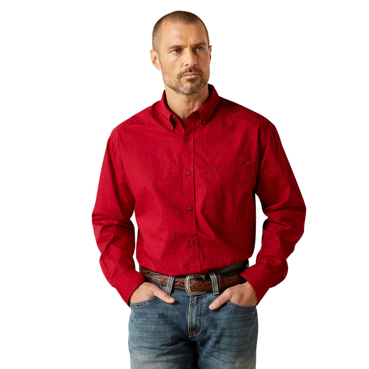 Ariat Mens Red Tyson Classic Fit Shirt