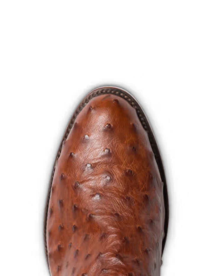 Tecovas Mens The Duke Pecan Ostrich Boots