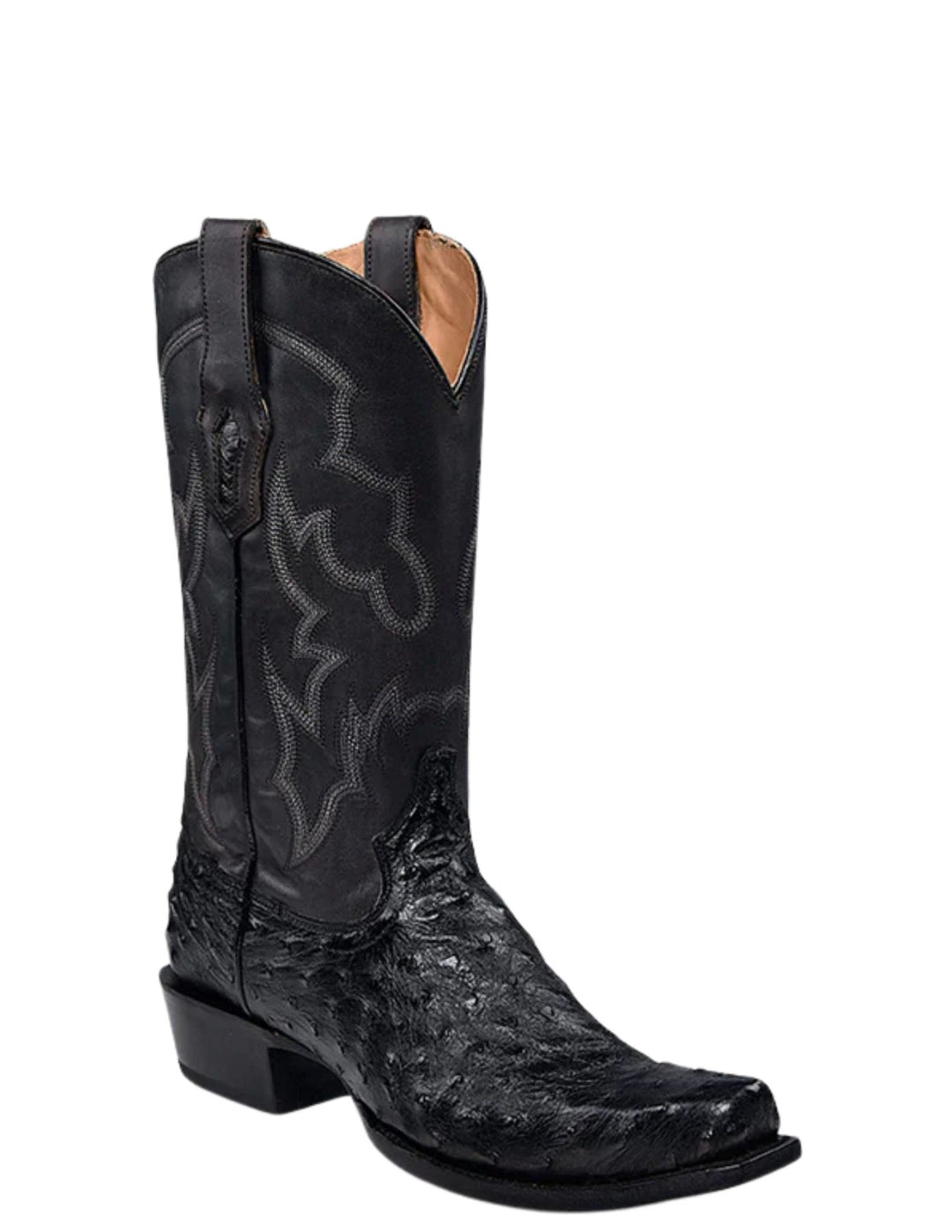 Corral Mens Black Ostrich Boots