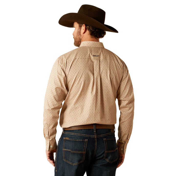 Ariat Mens Tan Wrinkle Free Frazier Long Sleeve Shirt