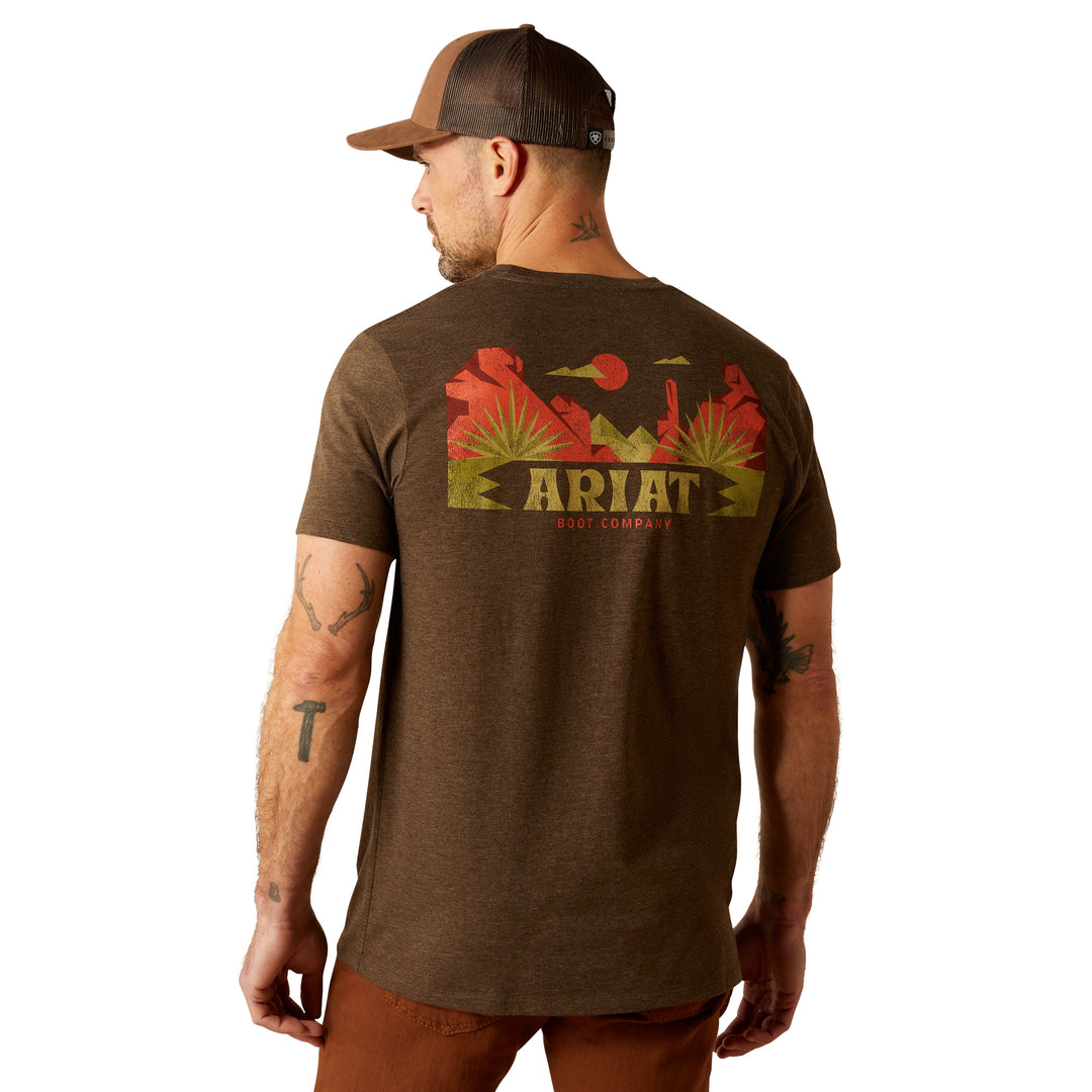 Ariat Mens Heather Brown Modern Mesa T-Shirt