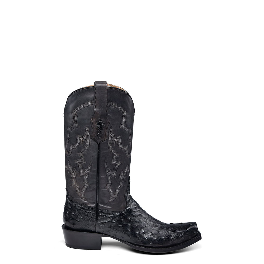 Corral Mens Black Ostrich Boots