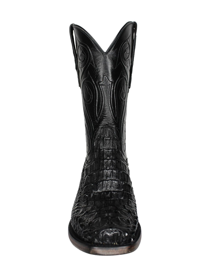 Black Jack Mens Hornback Alligator Black Stallion Boots