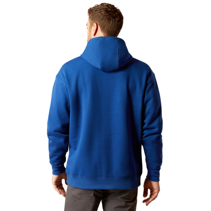 Ariat Mens Glacier Blue Rebar Graphic Hoodie