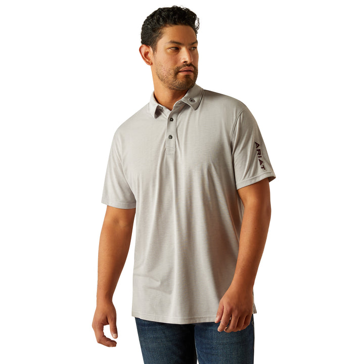 Ariat Mens Silver Sconce Polo