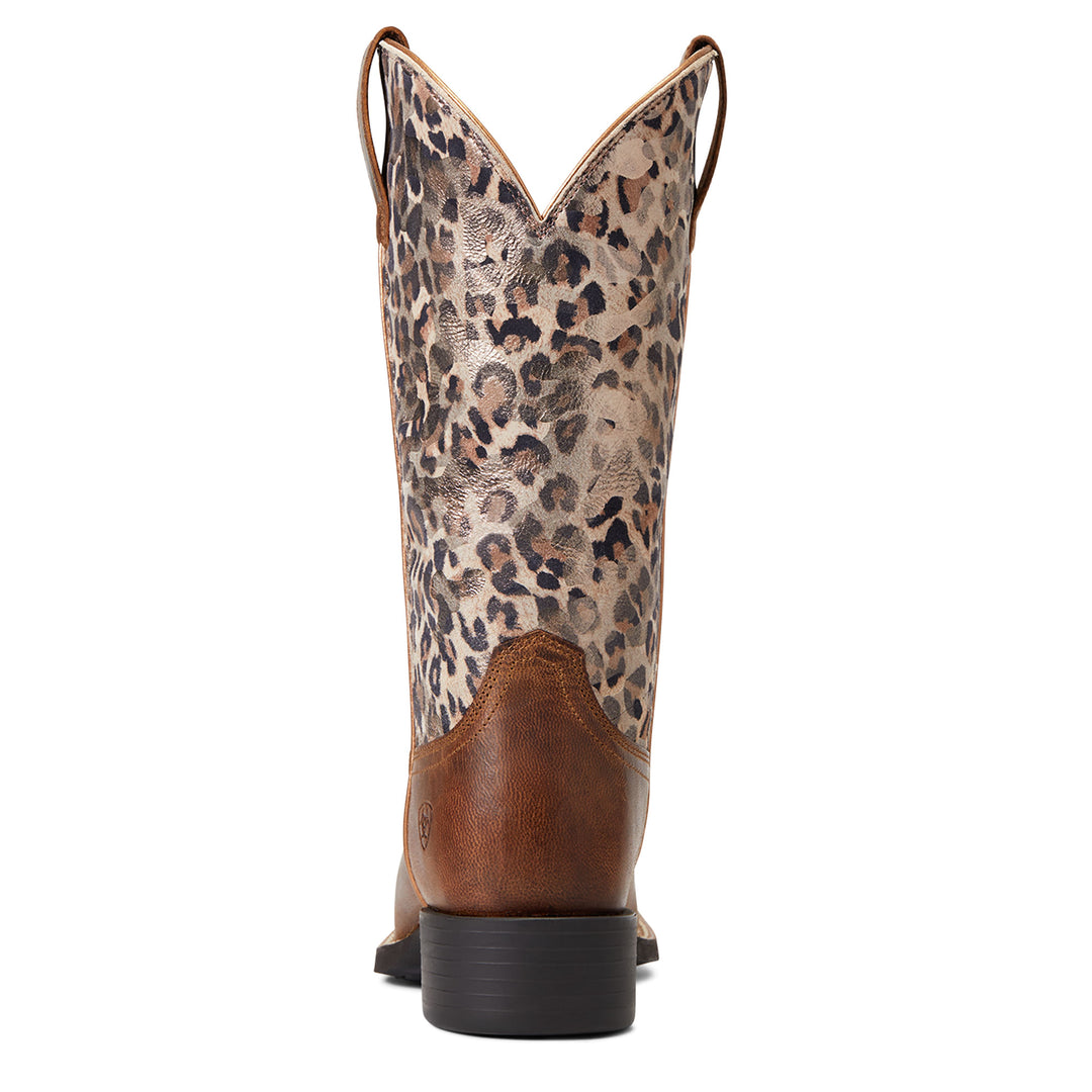 Ariat Womens Metallic Leopard Round Up Boots