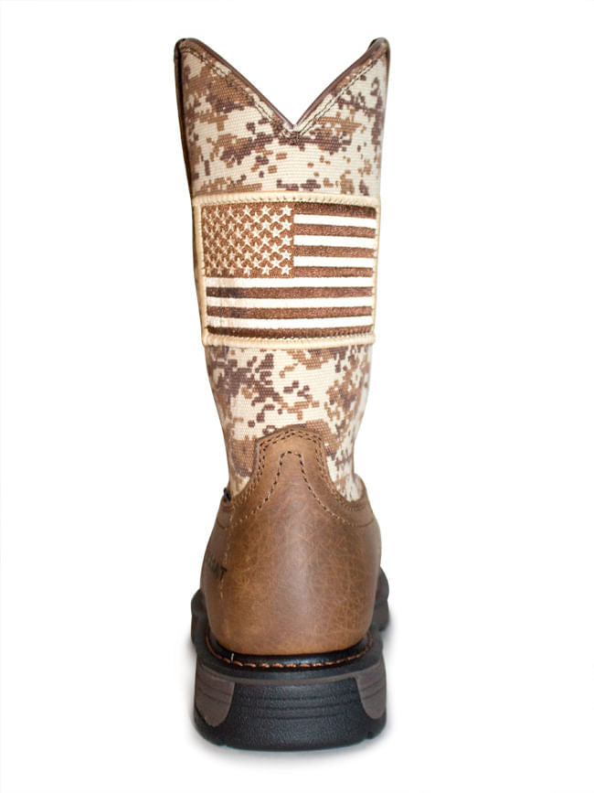 Mens Ariat Steel Toe Patriot Workhog Workboots