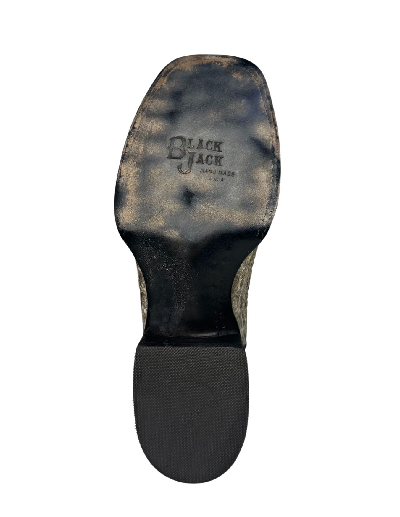 Black Jack Mens Black Top Natural Caiman Hornback Boots – Texas