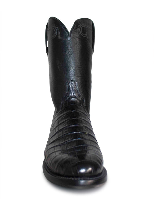 Men's Lucchese Black Caiman Tail Roper