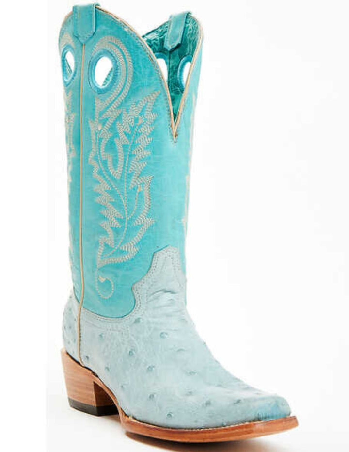 Corral Womens Blue Ostrich Boots