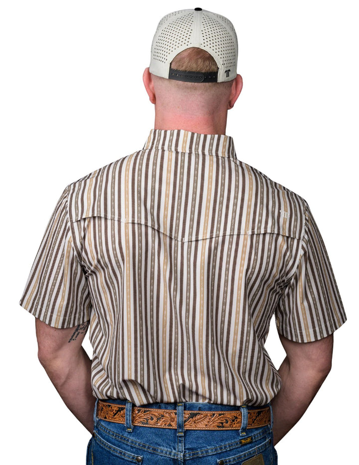 Ferrell Mens The Wyatt Green Short Sleeve Shirt