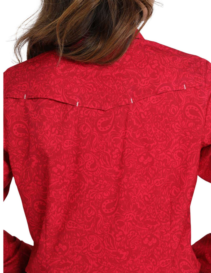 Cinch Womens Floral Print Snap Front Western Shirt