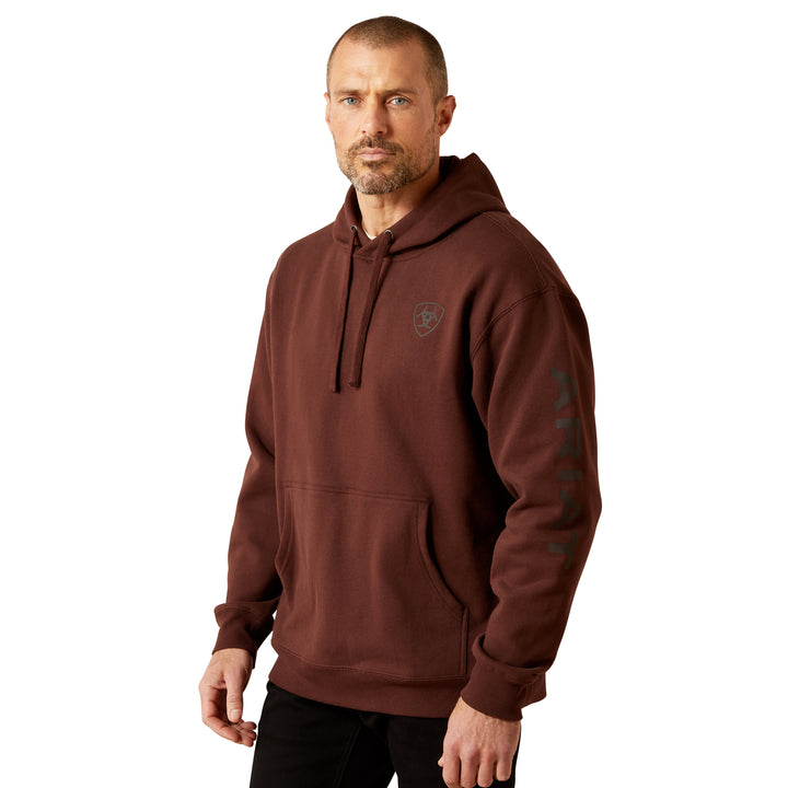 Ariat Mens Deep Mahogany Logo Hoodie