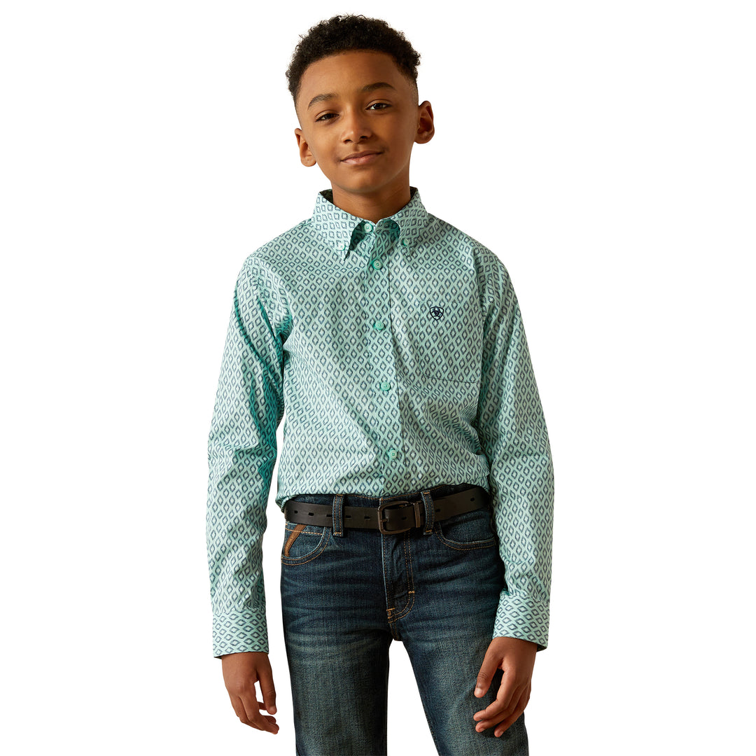 Ariat Boys Mint Canyon Classic Fit Shirt