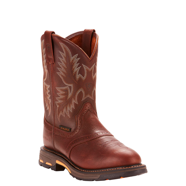 Ariat Mens Copper Workhog Pullon Soft  Toe