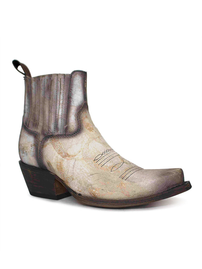 Ladies Lucchese Antique Bone Bootie