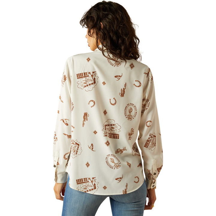 Ariat Womens Homestyle Road Trip Print Shirt