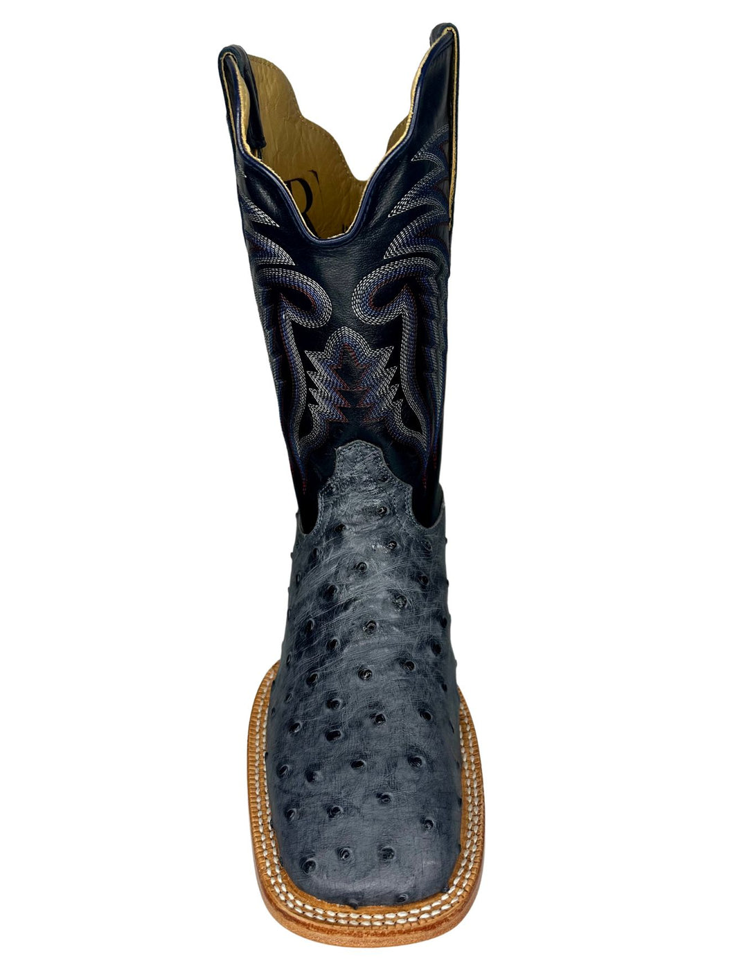 R. Watson Blue Jean Full Quill Ostrich Boots