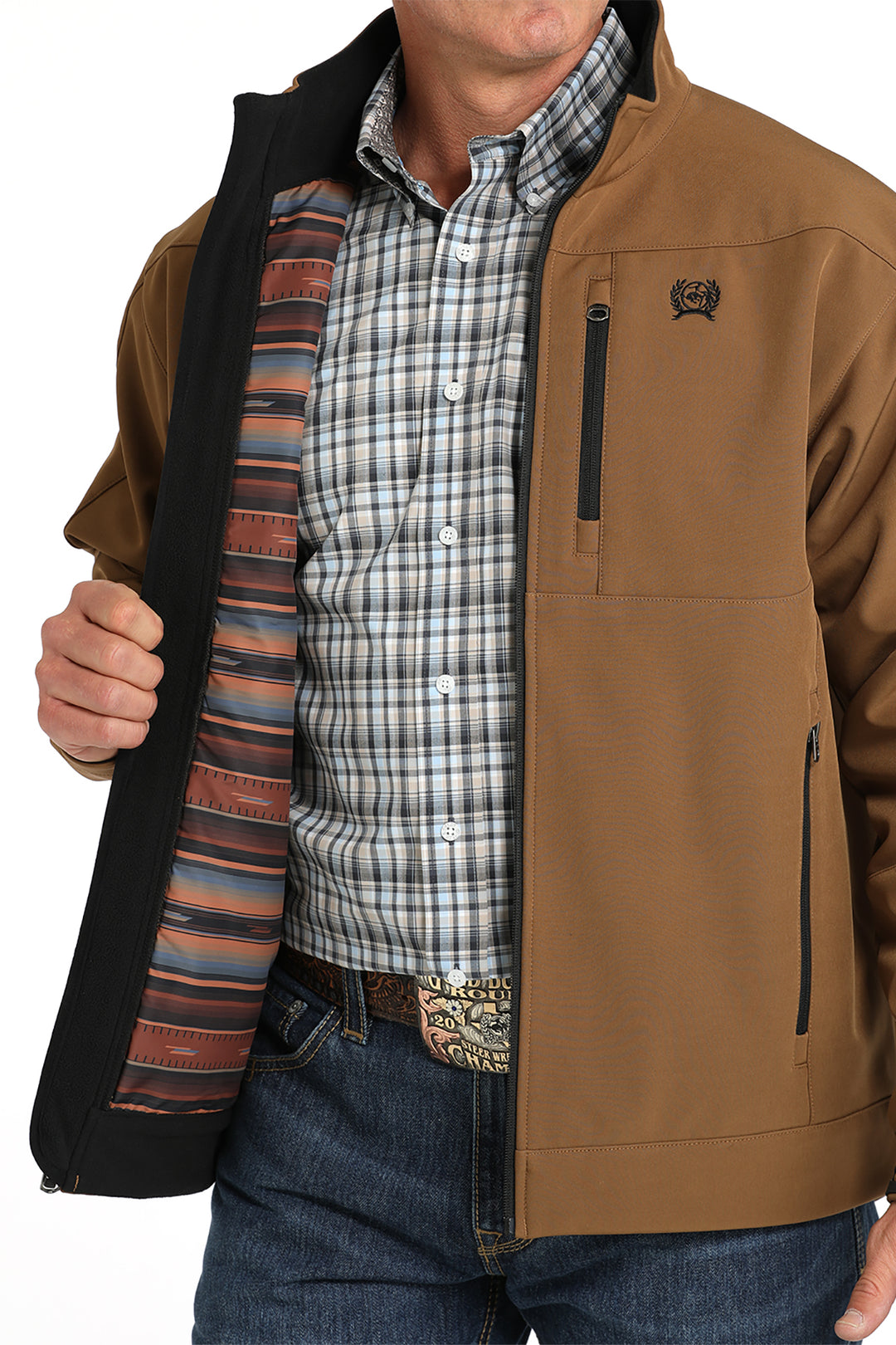 Cinch Mens Brown Bonded Jacket