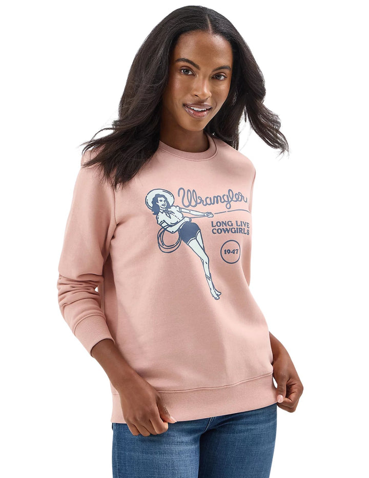 Wrangler Womens Misty Rose Sweatshirt