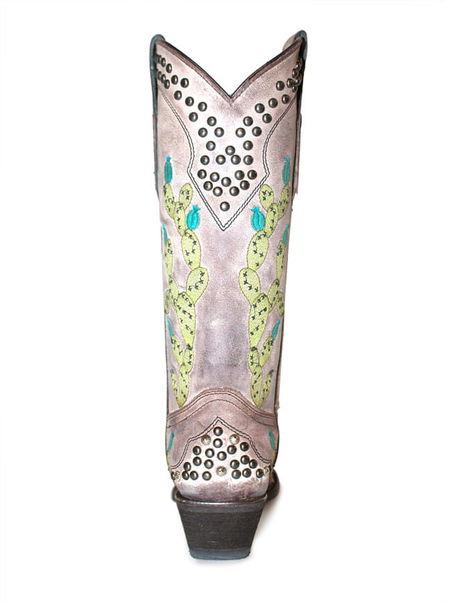 Ladies Corral Tobac Nopal Embroidery and Studs