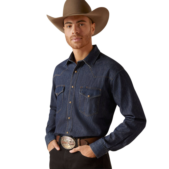 Ariat Mens Classic Denim Long Sleeve Shirt