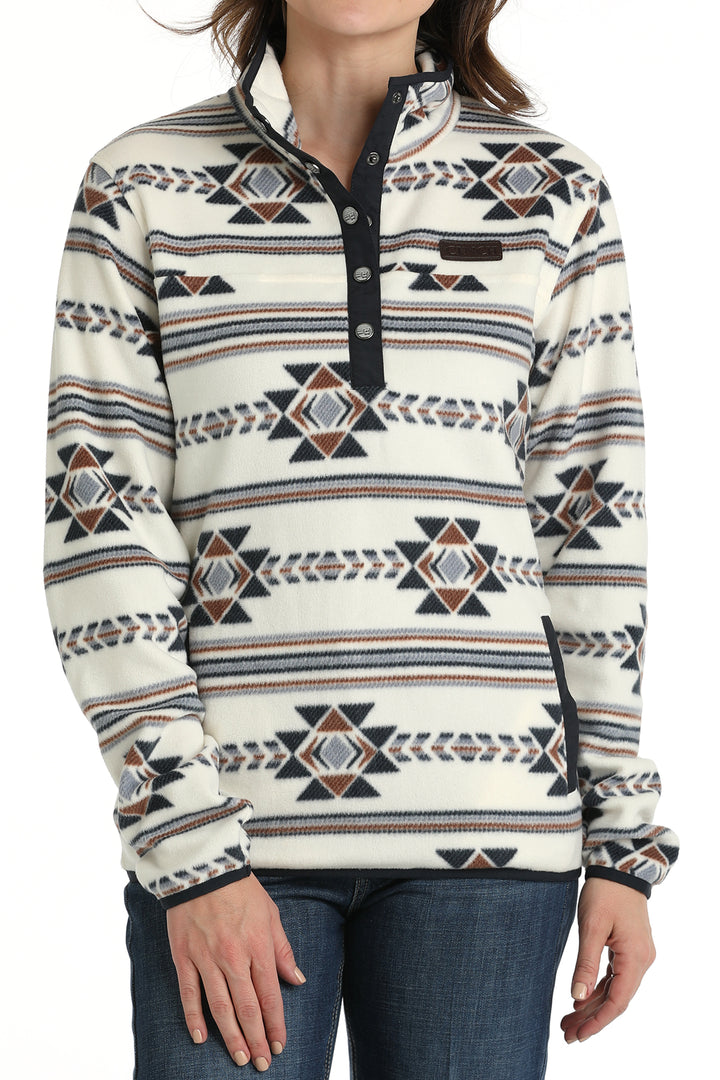 Cinch Women's Southwestern Print Fleece Pullover