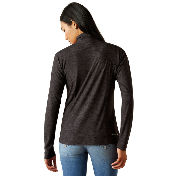 Ariat Womens Black Laguna Quarter Zip Top