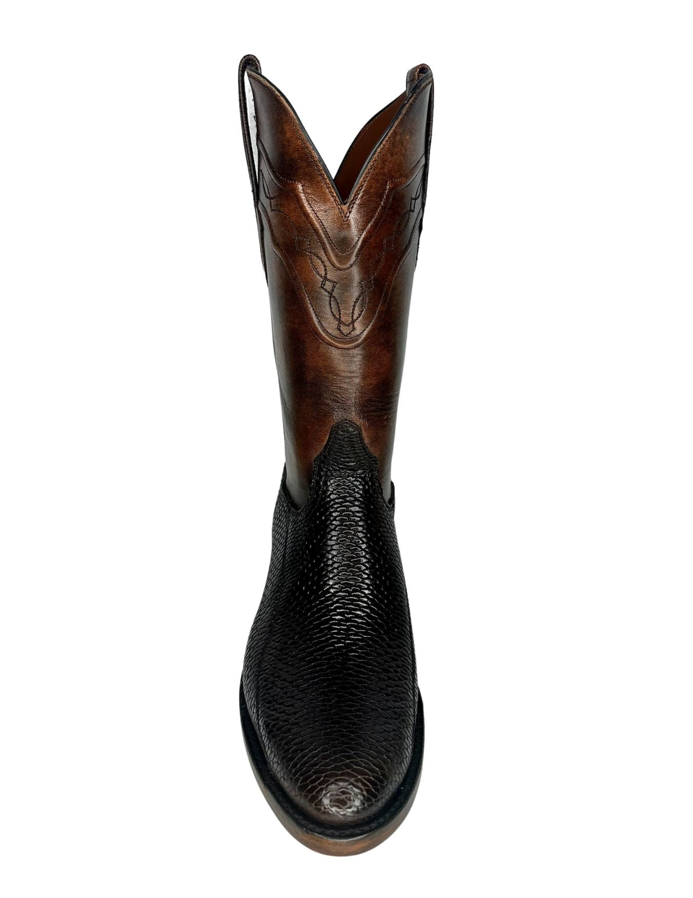 Black Jack Mens Chocolate Beaver Tail Boots – Texas Boot Company