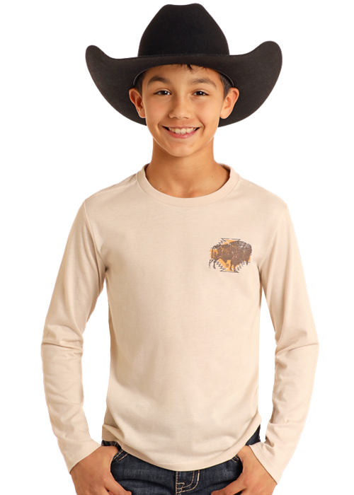 Panhandle Boys Buffalo Graphic Long Sleeve T-Shirt