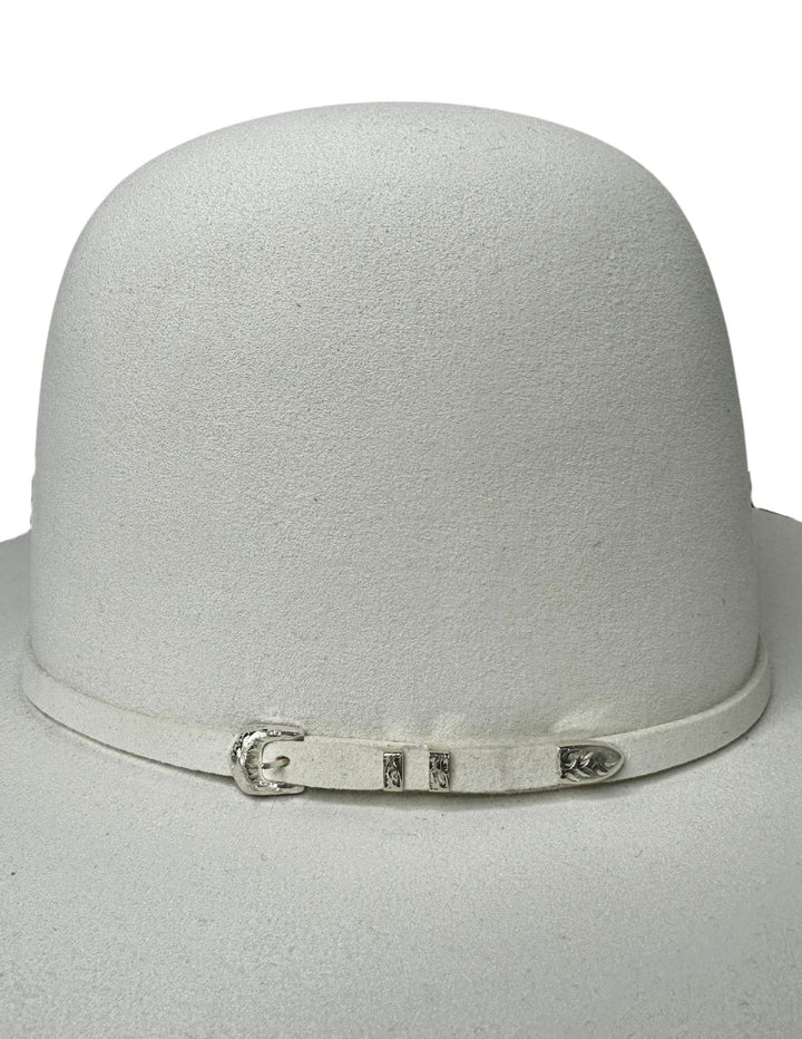 Resistol White Arena Open Crown Felt Hat