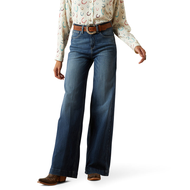 Ariat Womens Ultra High Rise Rosalie Wide Leg Jean