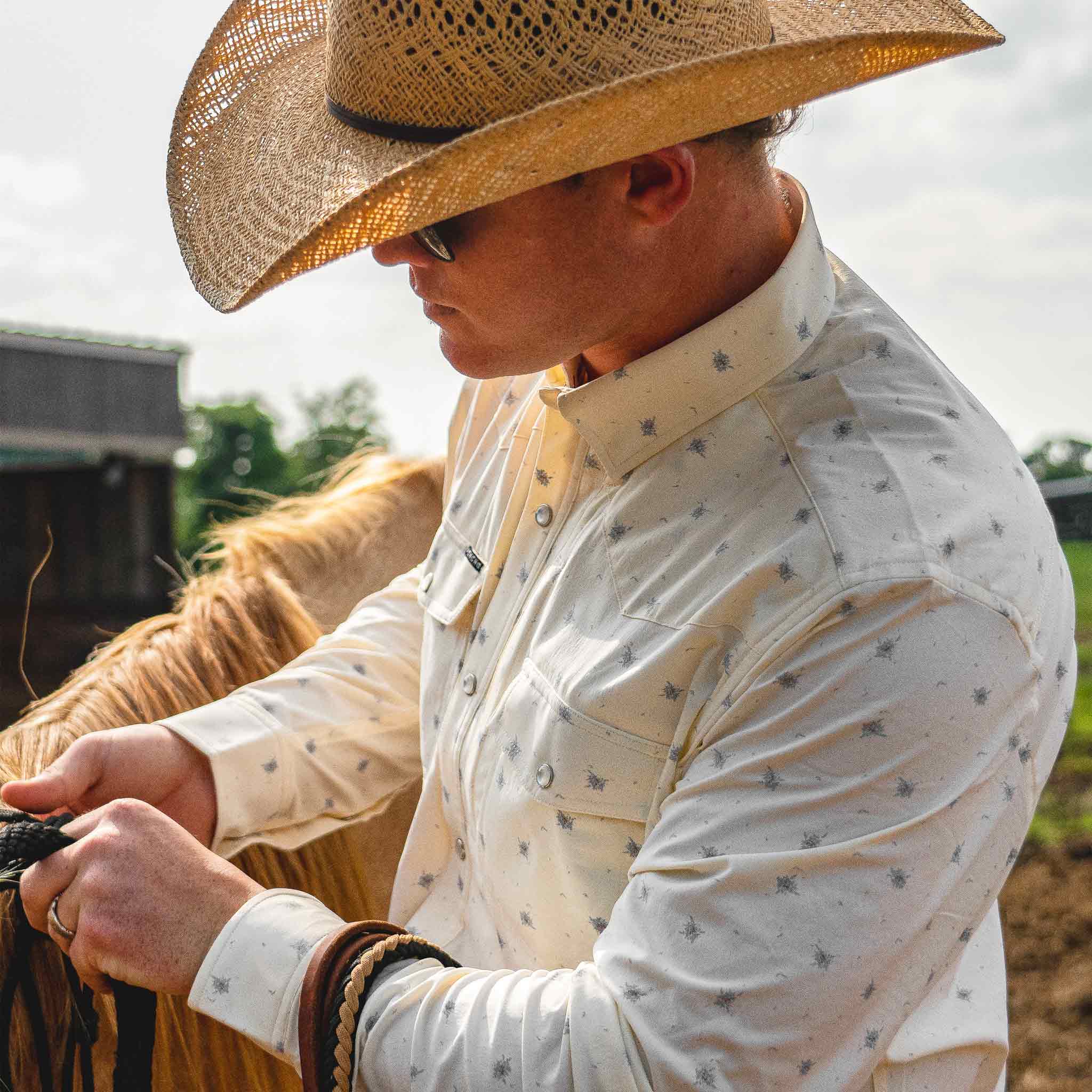 Poncho Mens The Estacado Long Sleeve Shirt – Texas Boot Company