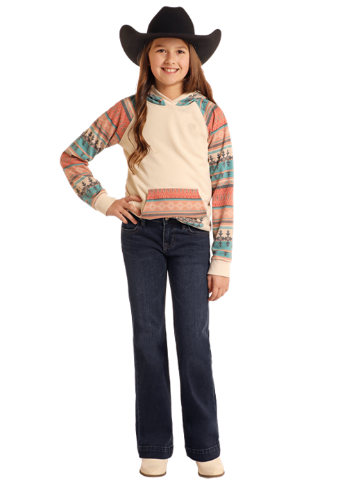 Panhandle Girls Extra Stretch Rope Stitch Trouser Jeans