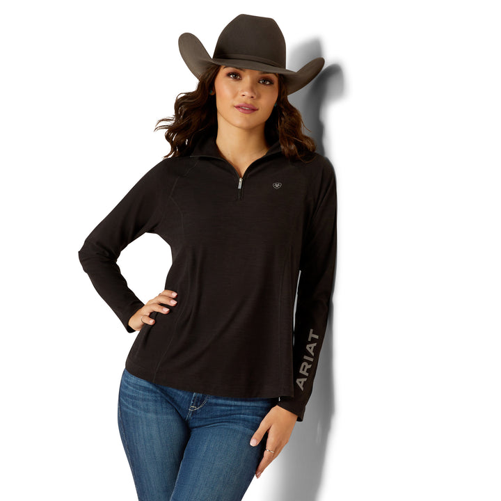 Ariat Womens Black Laguna Quarter Zip