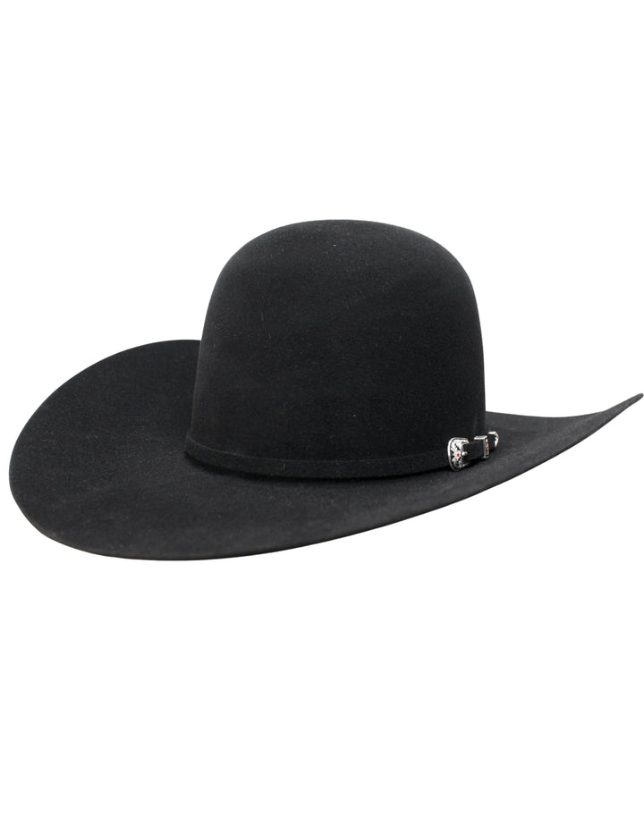 American Hat Company Mens 20X Open Crown Black Felt Hat