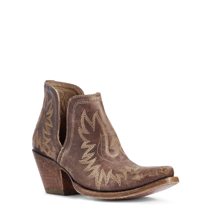 Ariat Ladies Dixon Naturally Distressed Brown Ankle Boots