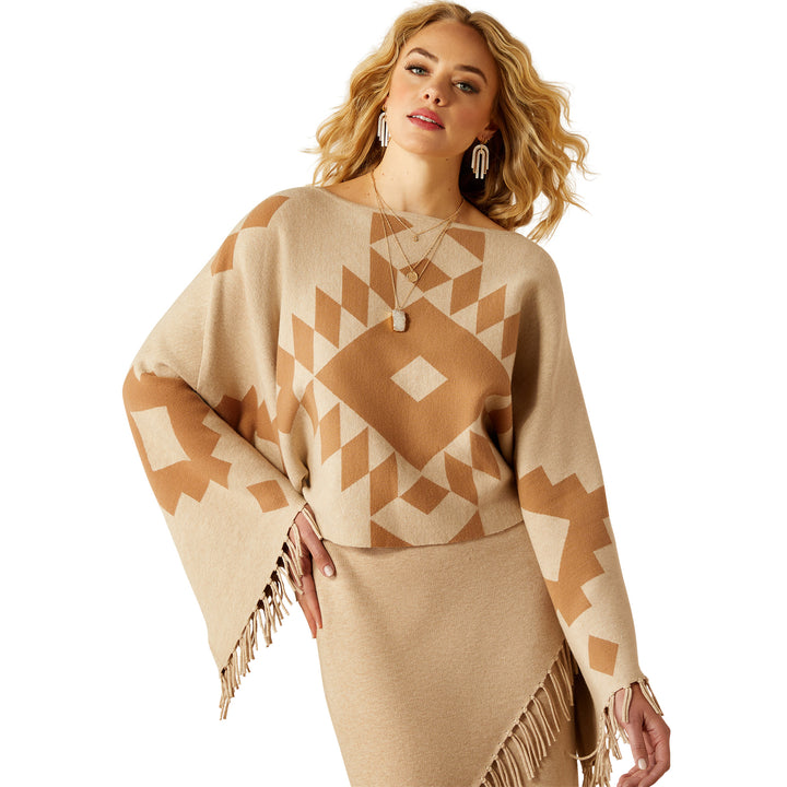 Ariat Womens Sunset Chic Sweater Poncho