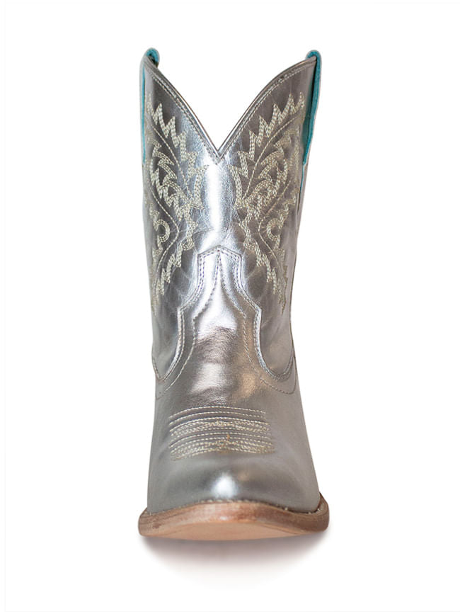 Ladies Corral Silver Booties