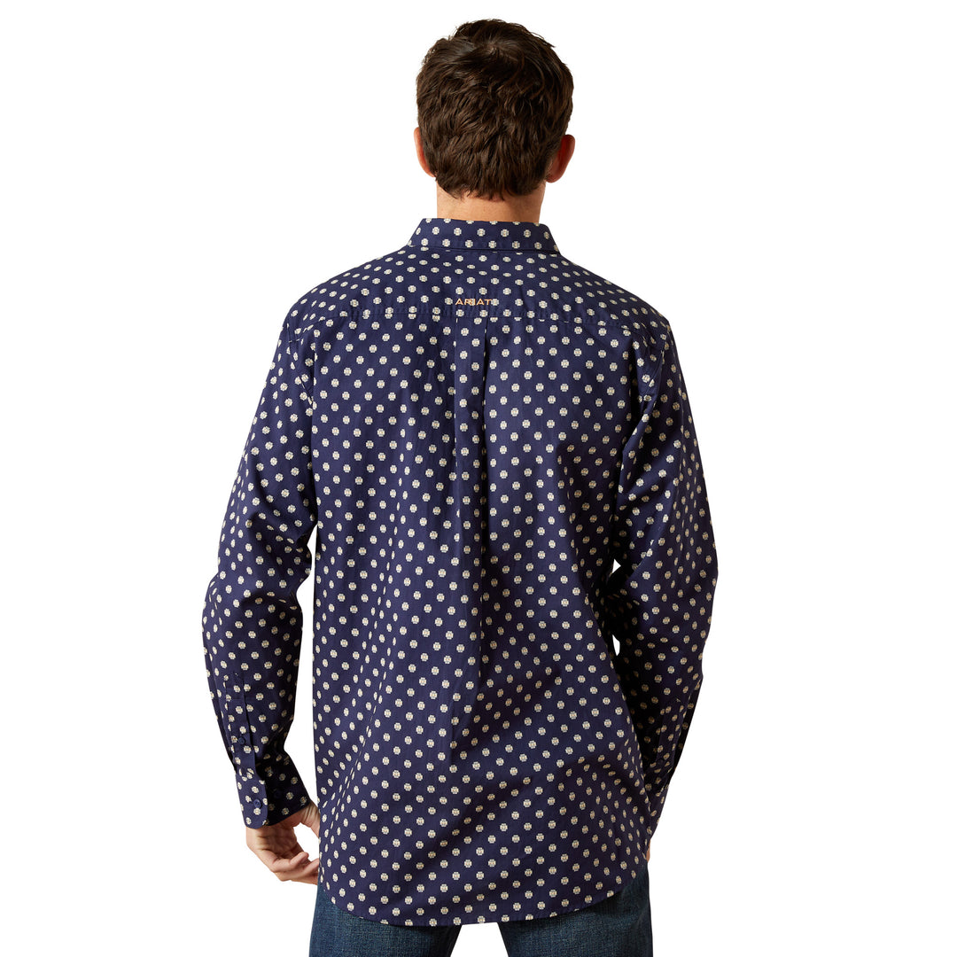 Ariat Mens Dark Blue Sammy Fitted Shirt