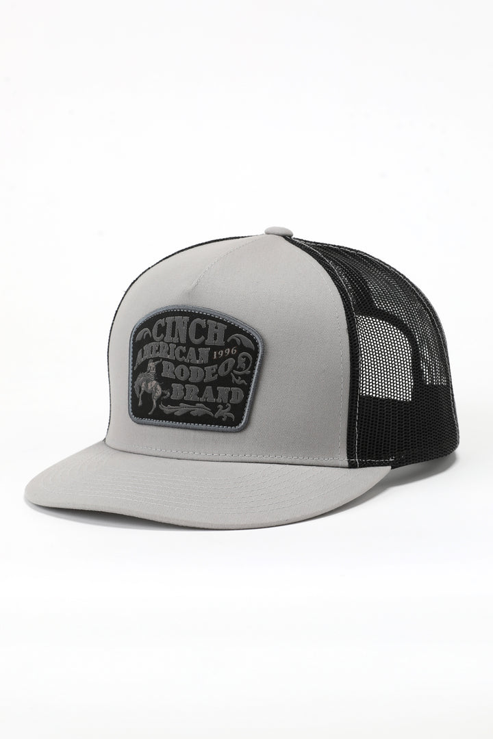 Cinch Mens Grey Rodeo Trucker Hat