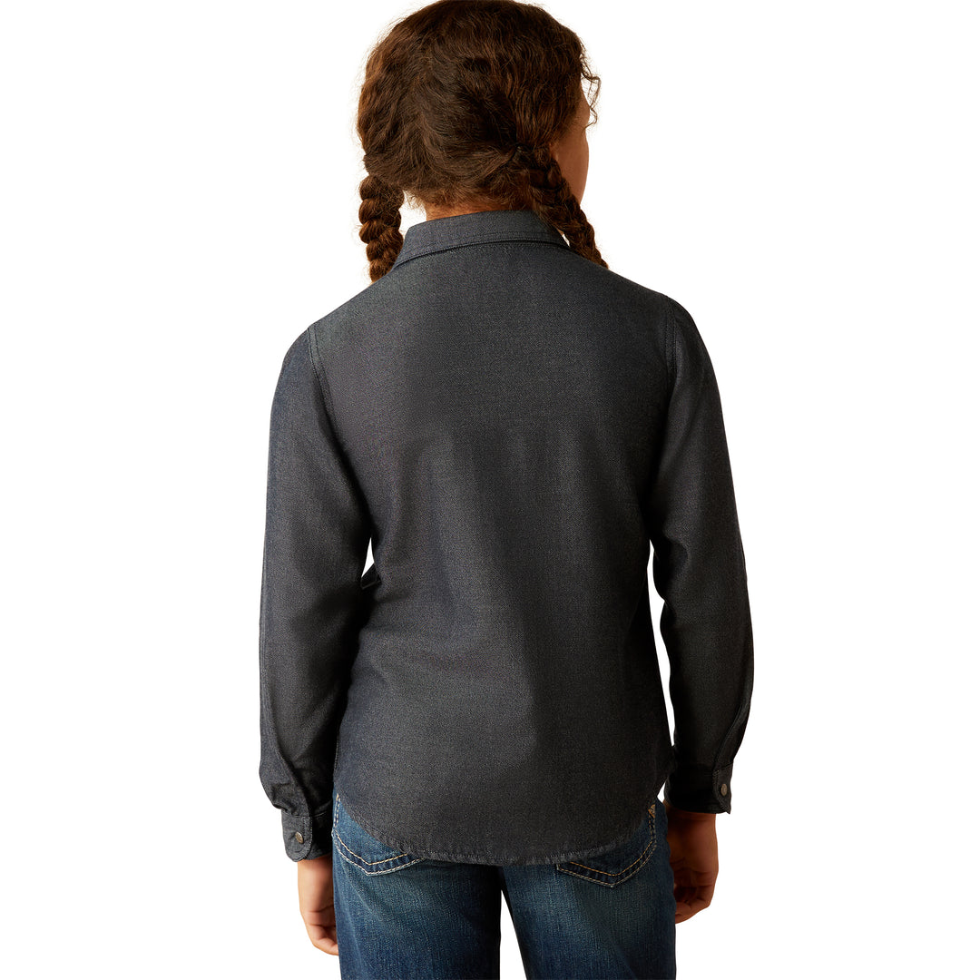 Ariat Girls Blue Chambray Shirt