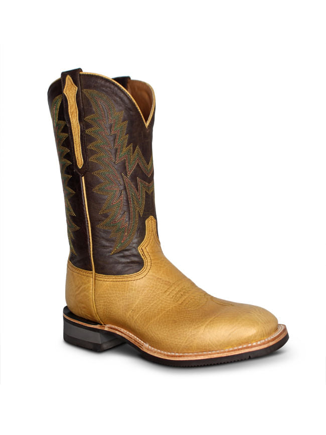 Lucchese Mens Rudy Peanut Cowhide Performance Boots