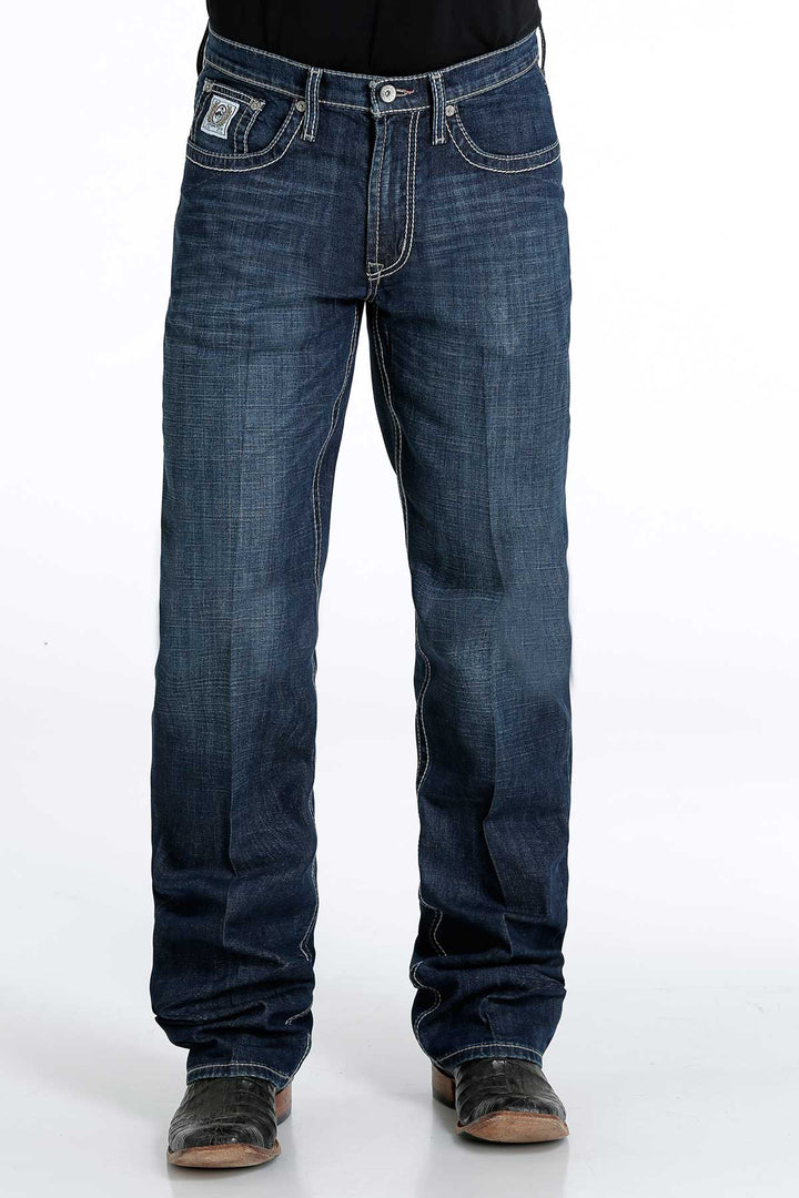 Mens Cinch White Label Dark Stonewash Jeans