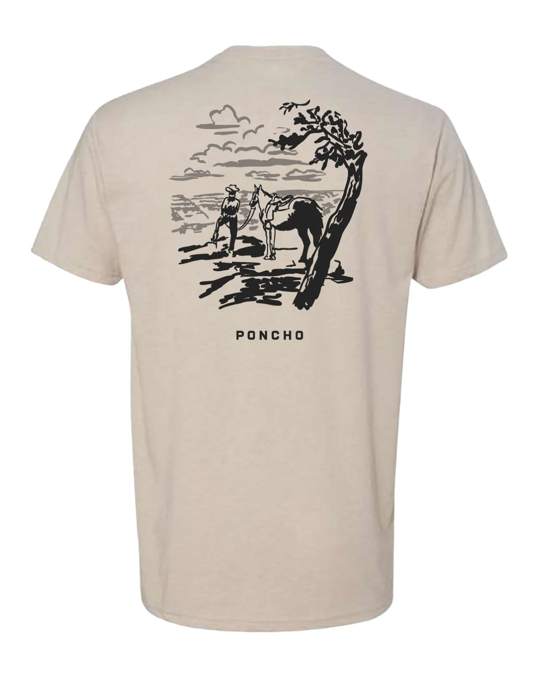 Poncho Mens Headed West T-Shirt