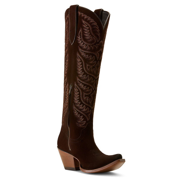 Ariat Womens Chocolate Suede Laramie Boots