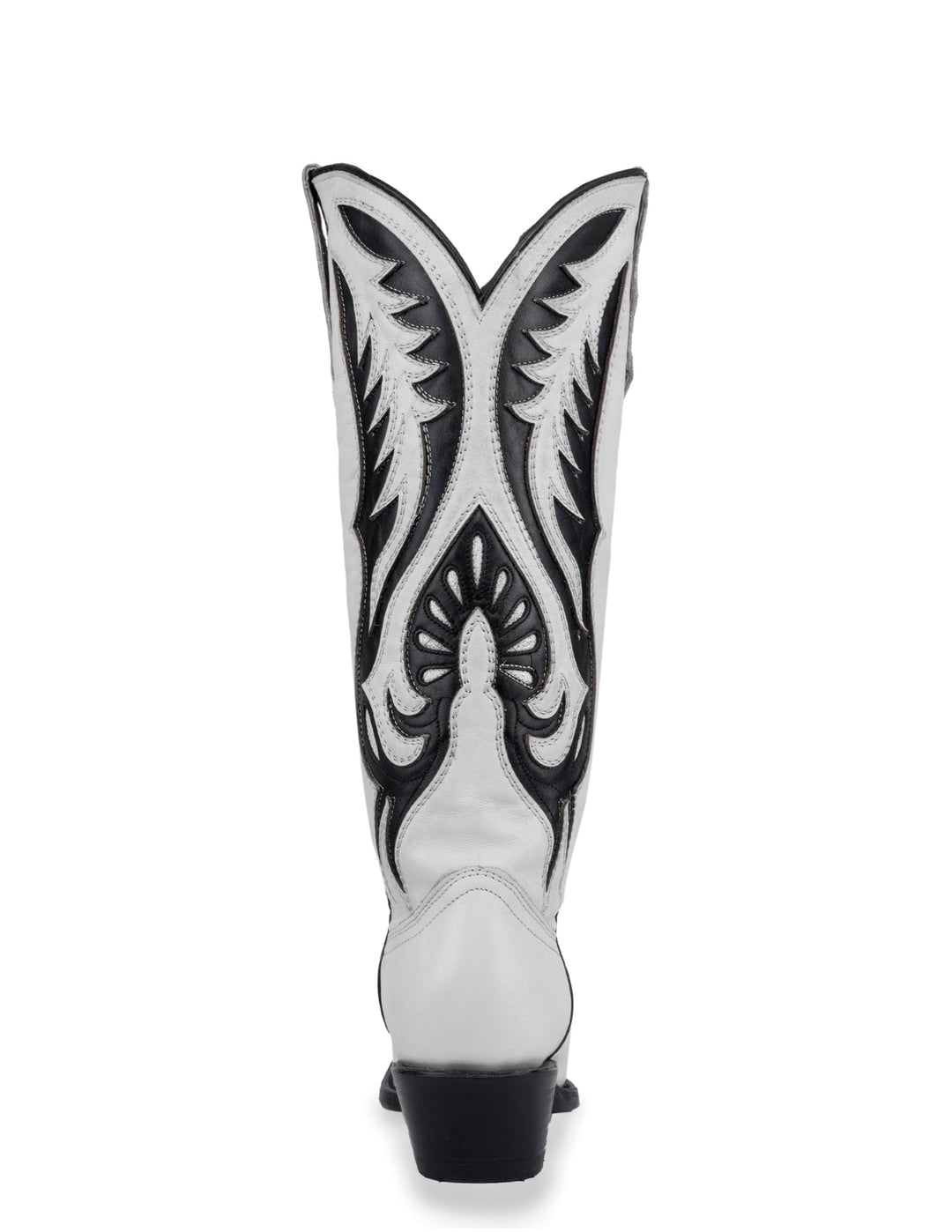 Corral Womens White Black Inlay Boots